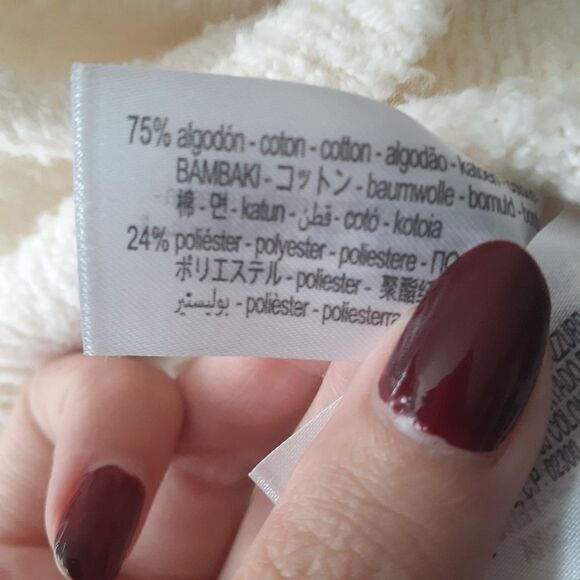 NWT Zara Cotton Blend Collared Sweater - Picture 7 of 11